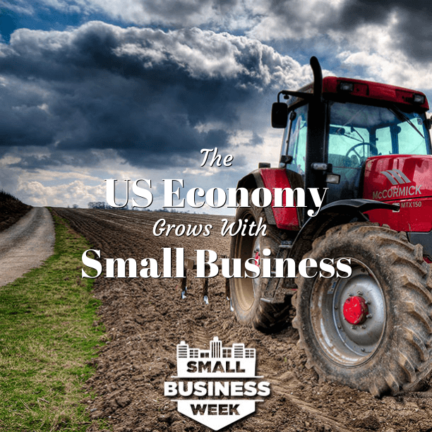 Image of tractor about the U.S. economy for small business week