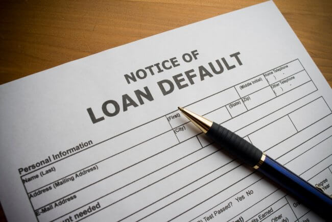 loan default document