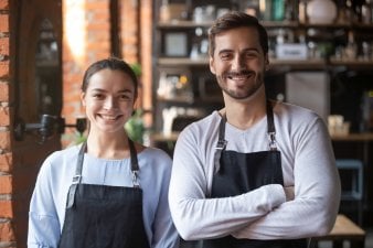 Couple starting their restaurant business