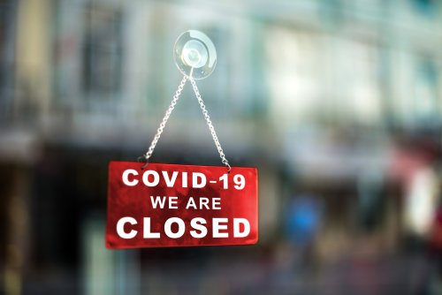 Small business closed due to coronavirus