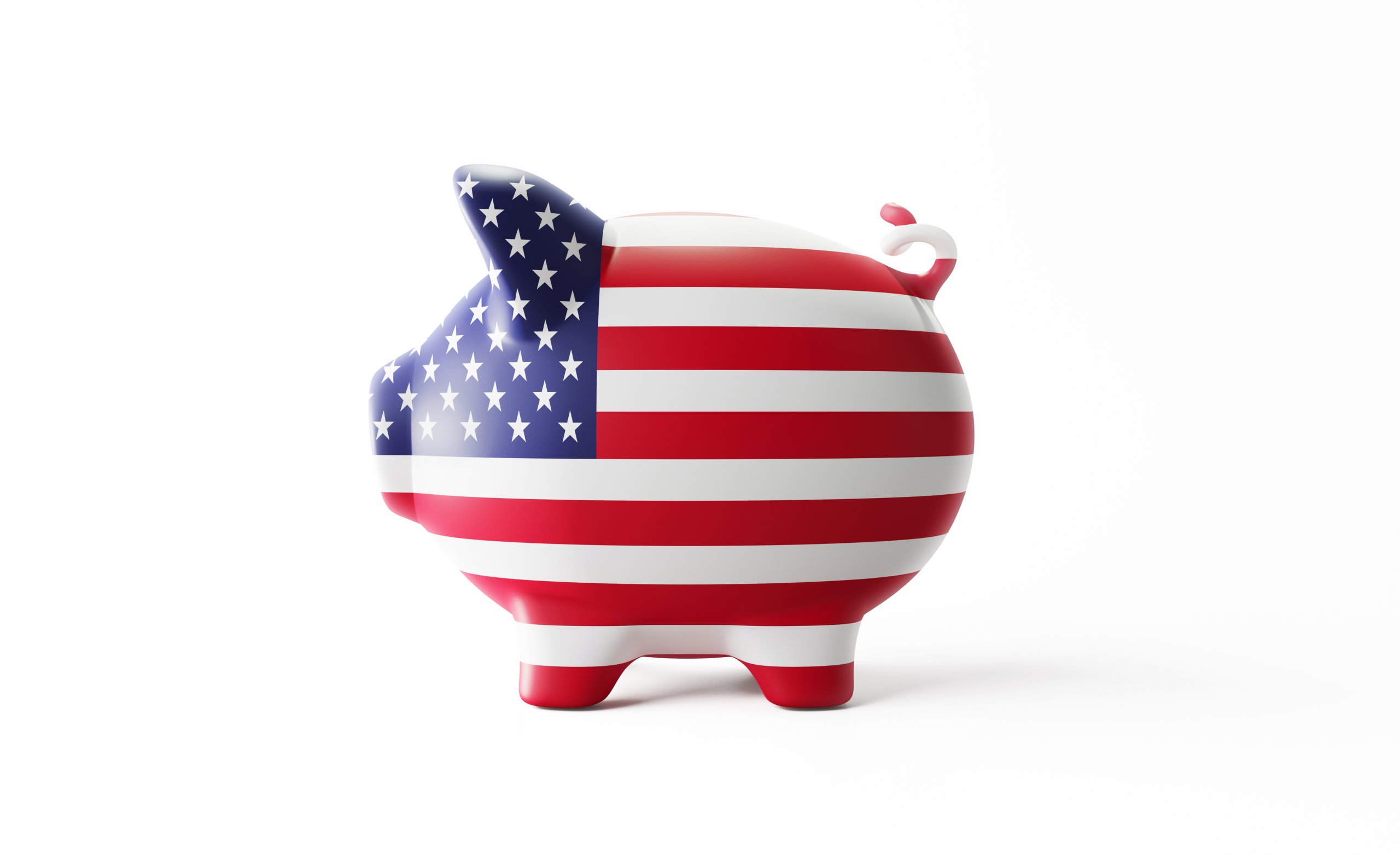 American Flag Piggy Bank