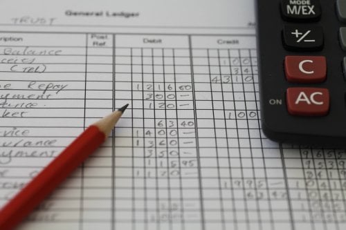 Accounting Ledger Stock Photo