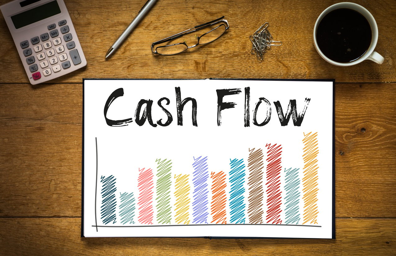 Cash Flow Drawing on Desk