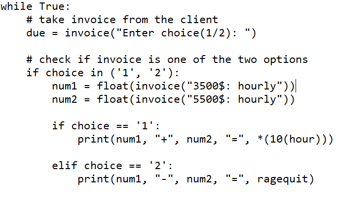 Coding Invoice